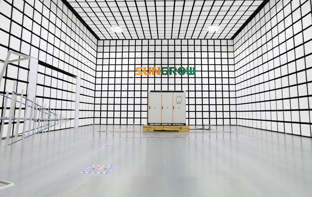 阳光电源建成业内测试能力最强的10米法电波暗室__阳光电源 SUNGROW